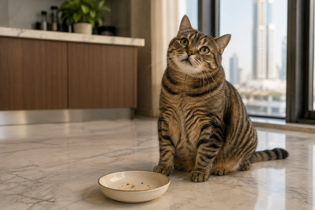 Feeding indoor cats