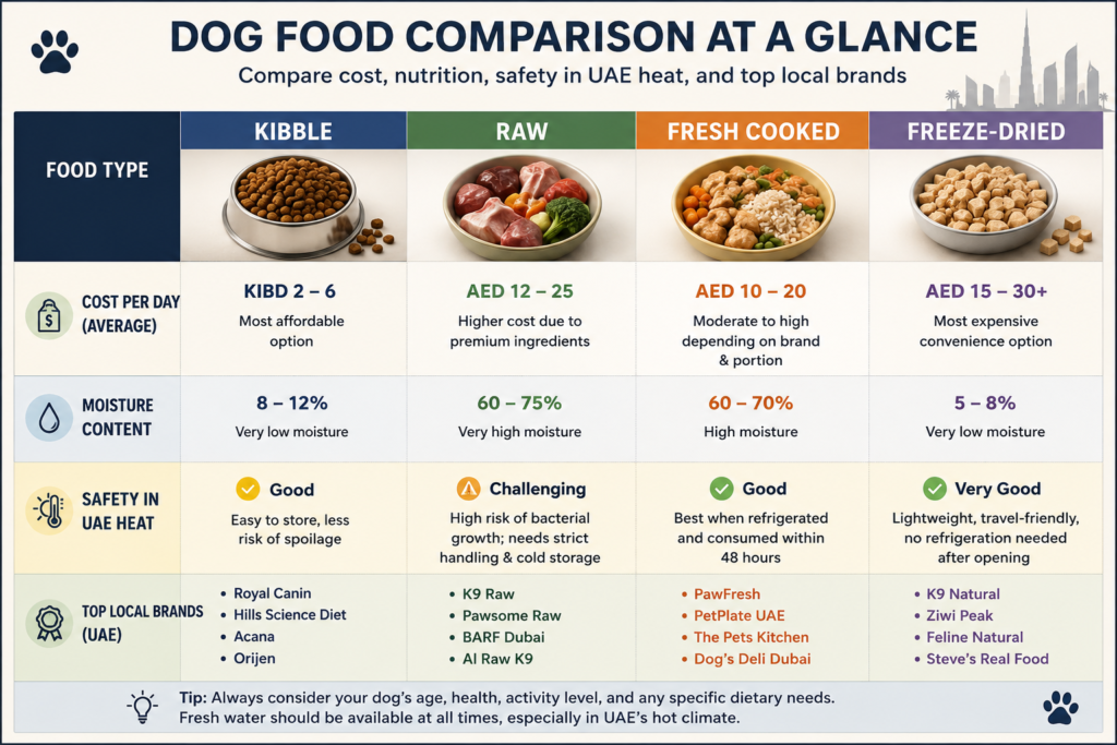 fresh dog food Duba